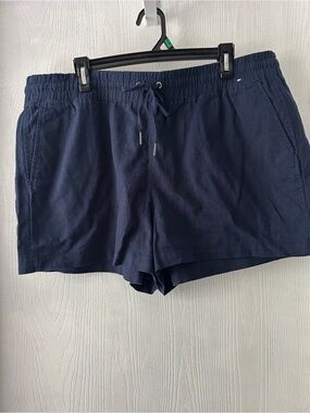 Women GAP Navy Linen Shorts XL